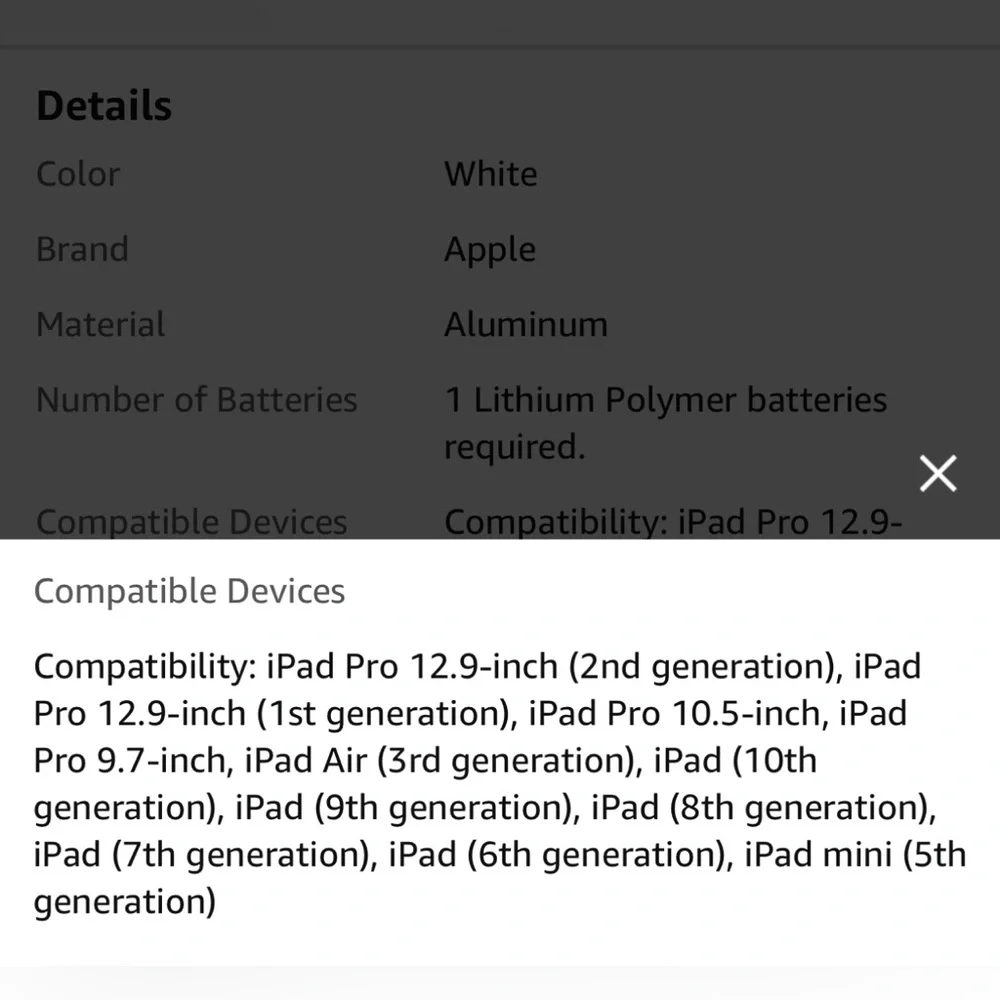 Apple Pencil (1st Generation) - Includes USB-C to Pencil Adapter